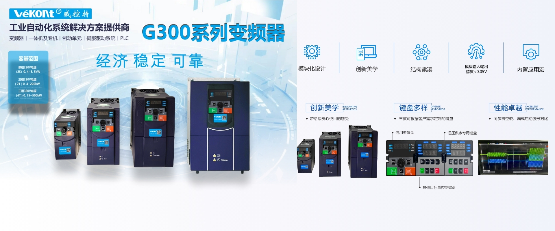 G300系列開環(huán)矢量控制變頻器